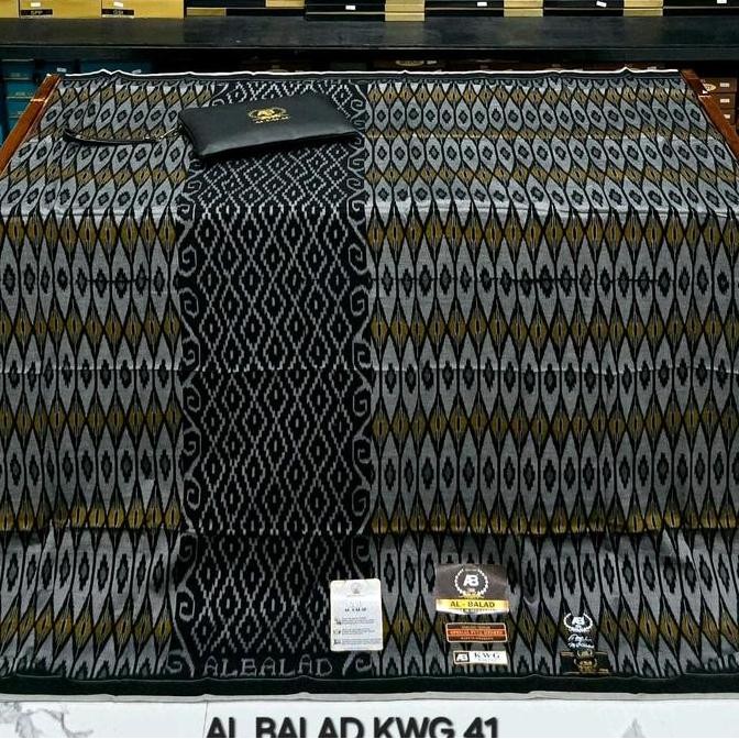 Terjangkau Sarung Al Balad Kawung/Kwg Full Mesres Jahit Tengah - Motif Muslim Dewasa Hitam Lembut Ny