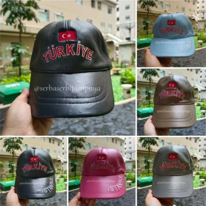 Spesial Ready Topi Kulit Turkiye Istanbul Original Turki