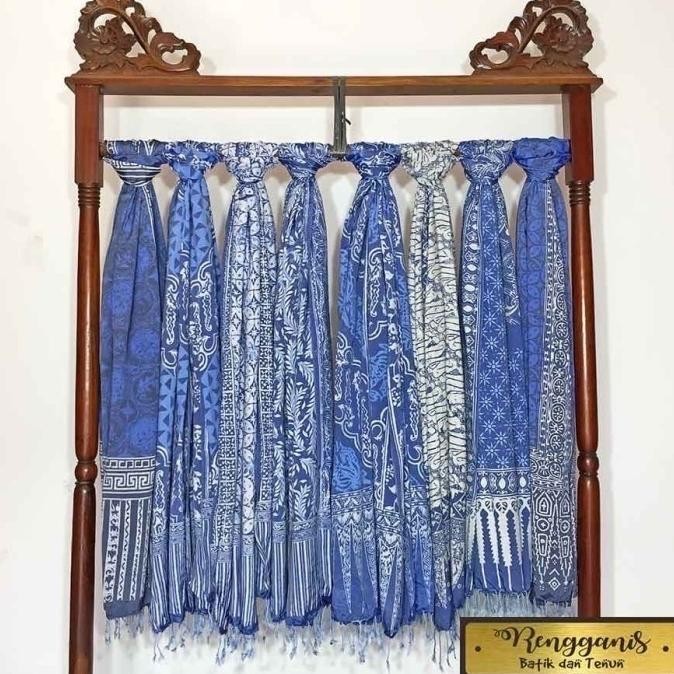 Scraft Winter Syal batik Biru
