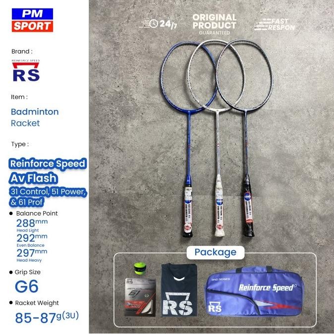 Raket Badminton Bulutangkis RS Reinforce Speed AV Flash 31 51 61
