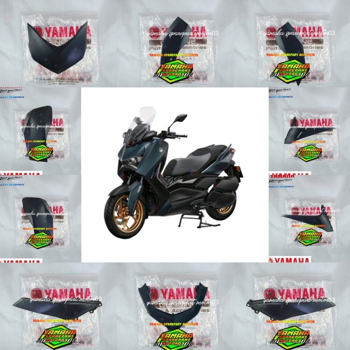 Cover Body Halus Full Set Xmax 250 New Xmax Connected 2023 Hijau Doff Orginal Ygp Bka