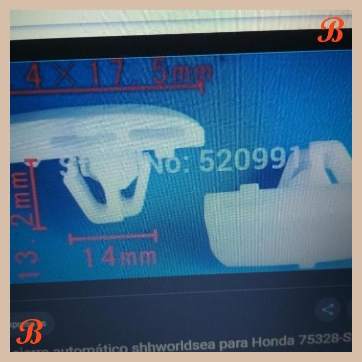 [JYM] KLIP KANCING MOBIL HONDA 75328-SM4-G01