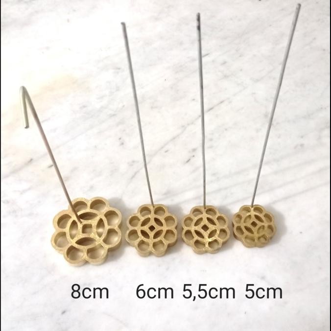 cetakan kembang goyang 5cm 5,5cm 6cm 8cm Kuningan anti lengket