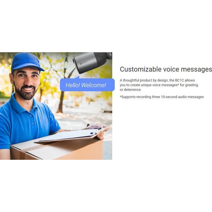 Ezviz BC1C Smart Home IP Camera Battery Powered CCTV Outdoor