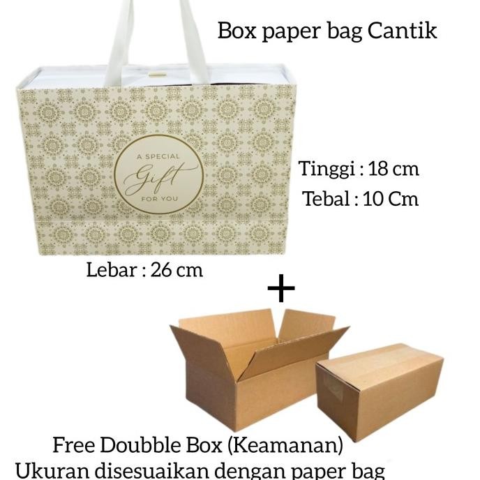 

Hamper Hadiah Gift Box Satu Set Mukena Motif 2in1 Dewasa Free Tasbih Digital Box Paper Bag TER