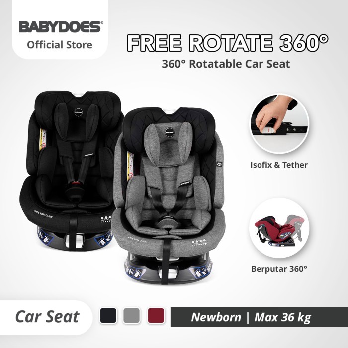 CARSEAT BABYDOES CH 8749 FREE ROTATE 360