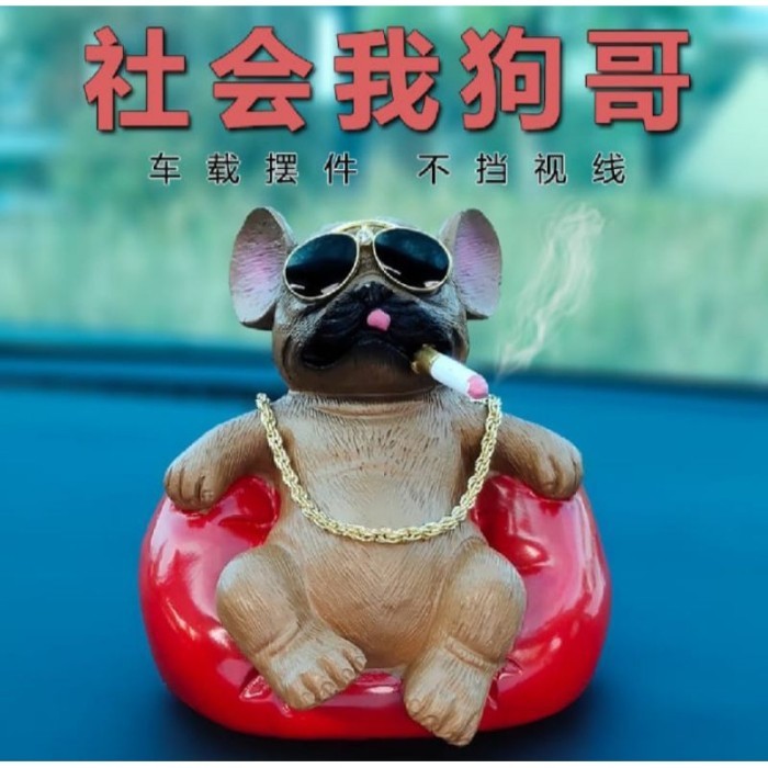 READY STOCK BLACKMASKY// PAJANGAN DASHBOARD MOBIL ANJING PITBULL PAJANGAN PITBULL PAJANGAN ANJING