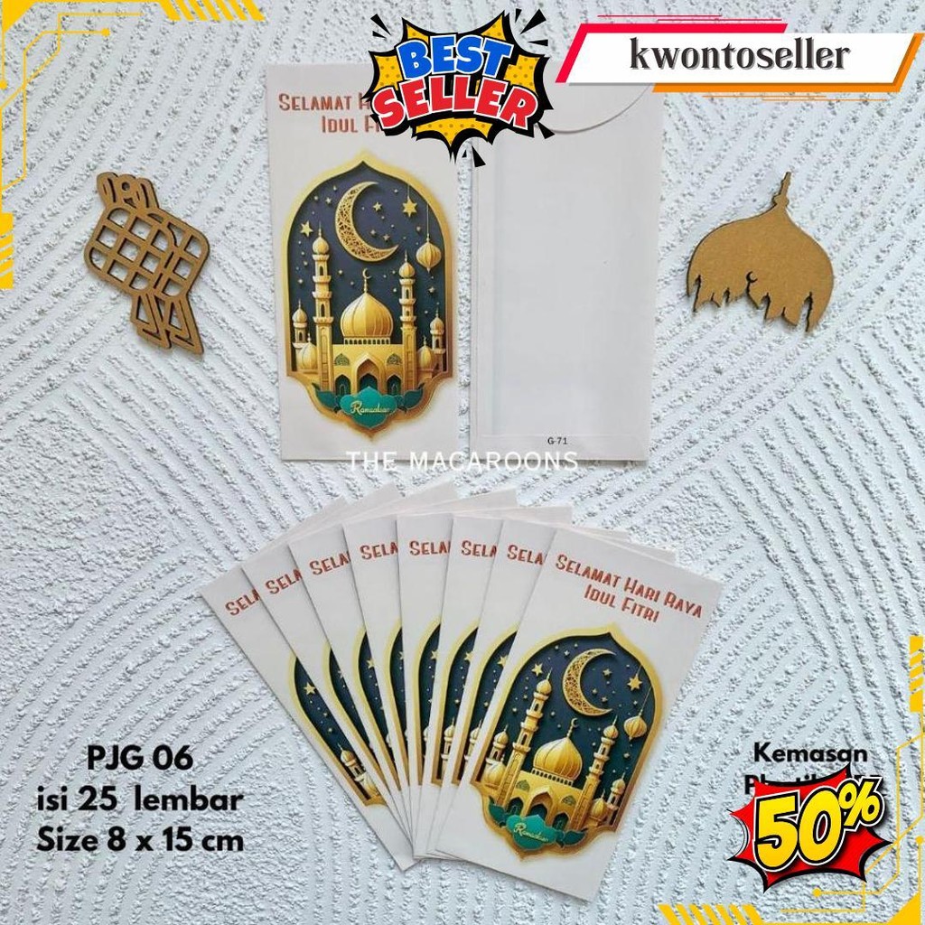 

Amplop Lebaran Mika Panjang Isi 25 Dan 50 - Idul Fitri Angpao Thr Ramadhan - Eid Mubarak - Amplop Murah Premium Cod