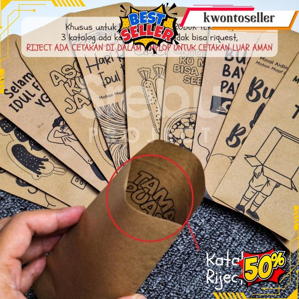 

(Isi 10 Pcs) Amplop / Angpau Thr Lebaran / Sedekah Terbaru 2025 Siap Kirim