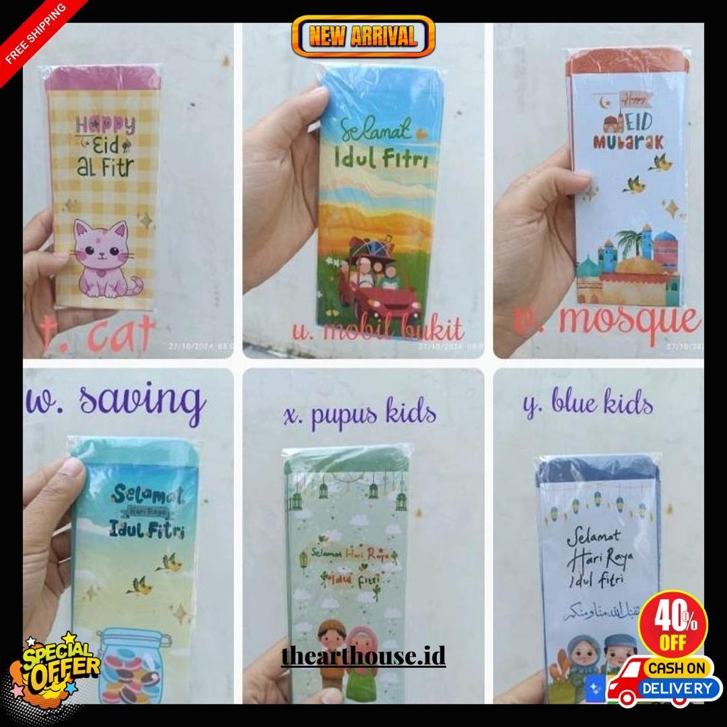 

( Jadian Isi 10)Amplop Lebaran Ukuran Large Panjang Uang Tanpa Lipat Premium Aesthethic Islami Exclusive Termurah Banget