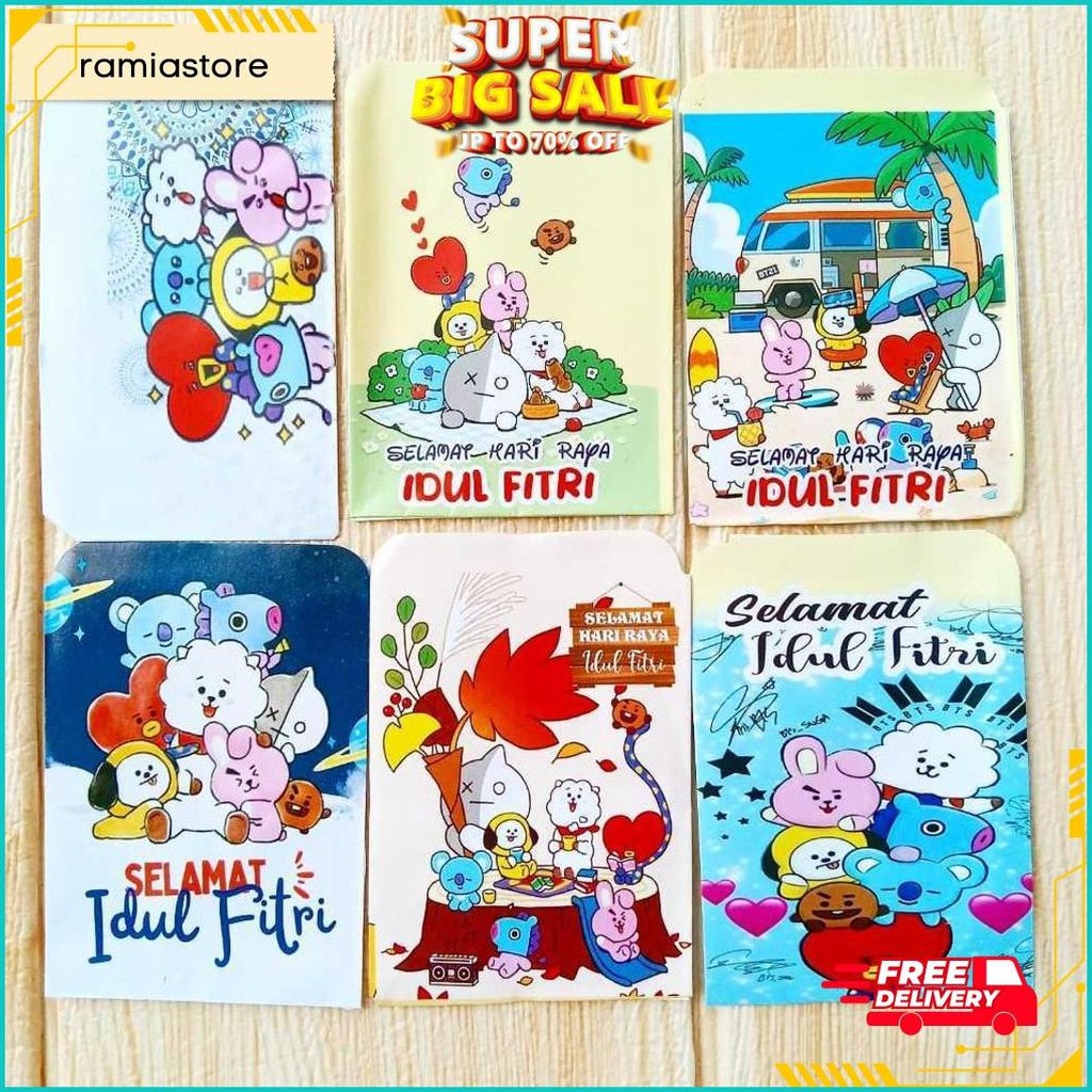 

Amplop Lebaran Idul Fitri Motif Kartun Karakter Lucu Gratis Ongkir