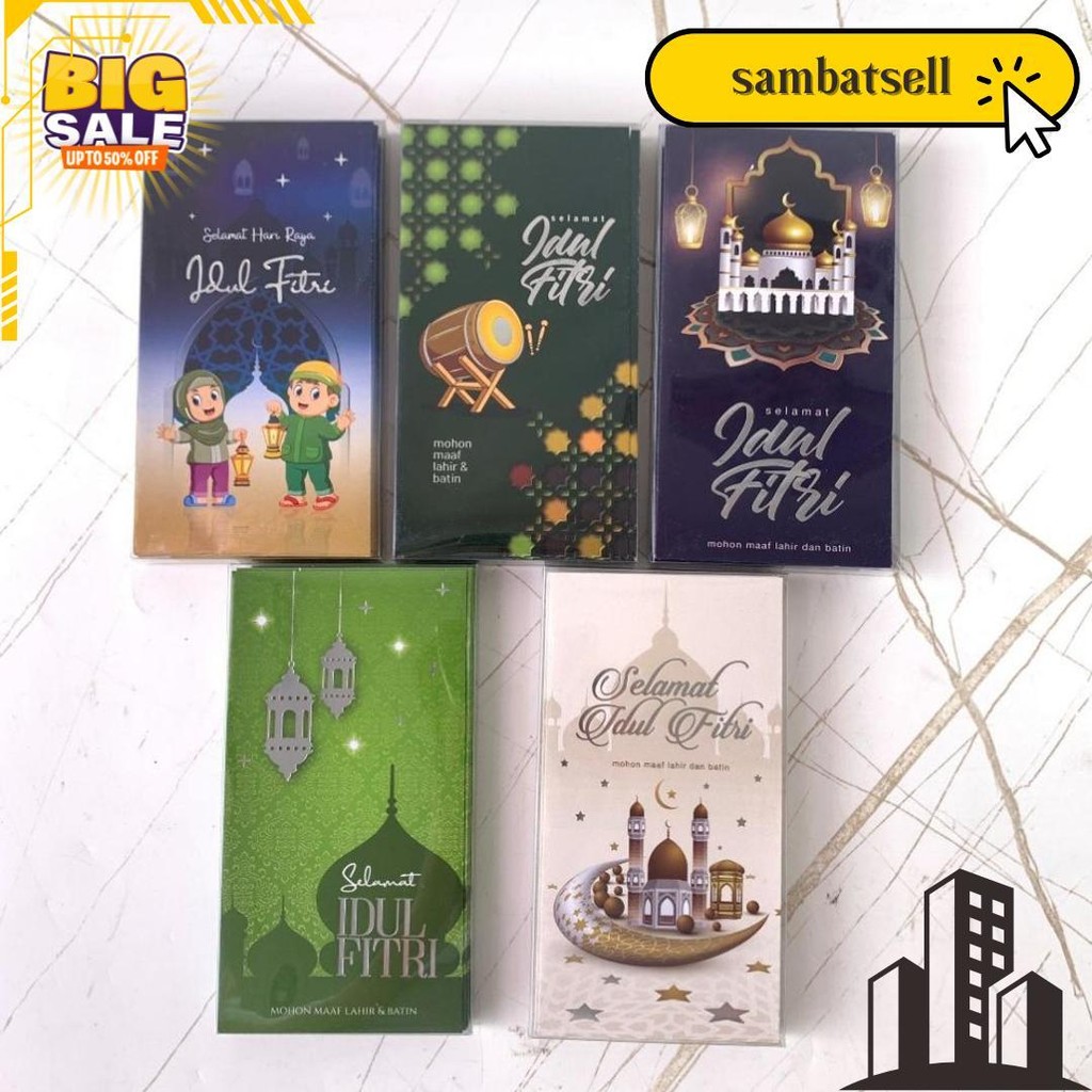 

Amplop Panjang Lebaran Ready Stok /Ampau / Angpao Lebaran Panjang Mika Hari Raya Idul Fitri Eid Mubarak 2025 Pjg Besar Jumbo Mika Gratis Ongkir