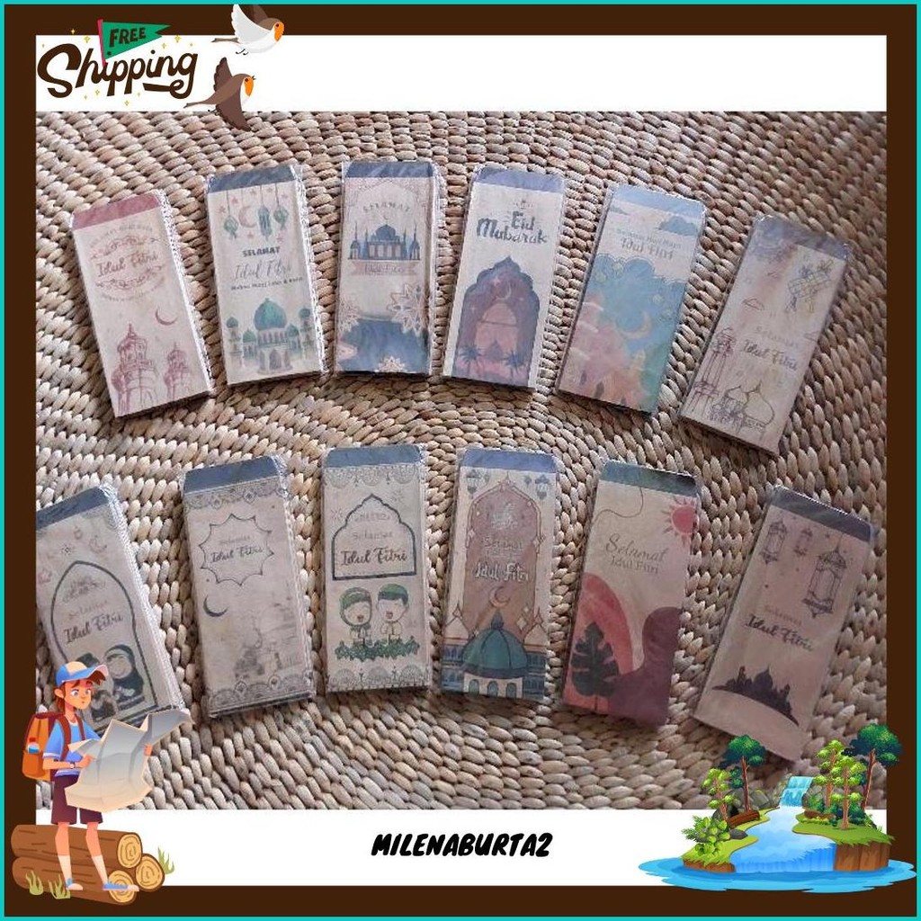 

Amplop Lebaran Motif Cantik Isi 10Pcs, Uang Tanpa Dilipat Siap Kirim