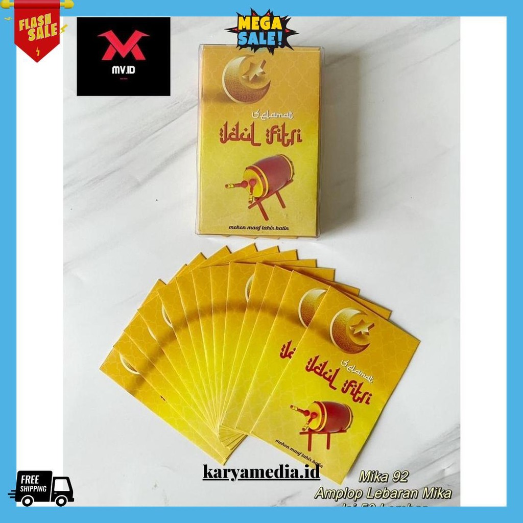 

Mv.Idofficial Ready ! Amplop Lebaran Hari Raya Idul Fitri Isi 50 Pcs / Angpao Eid Mubarak Gift Thr Multifungsi Murah Terlaris