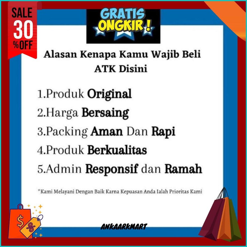 

Amplop Coklat Tali 310 Executive Folio ( 1Pak/50Lbr ) Terlaris