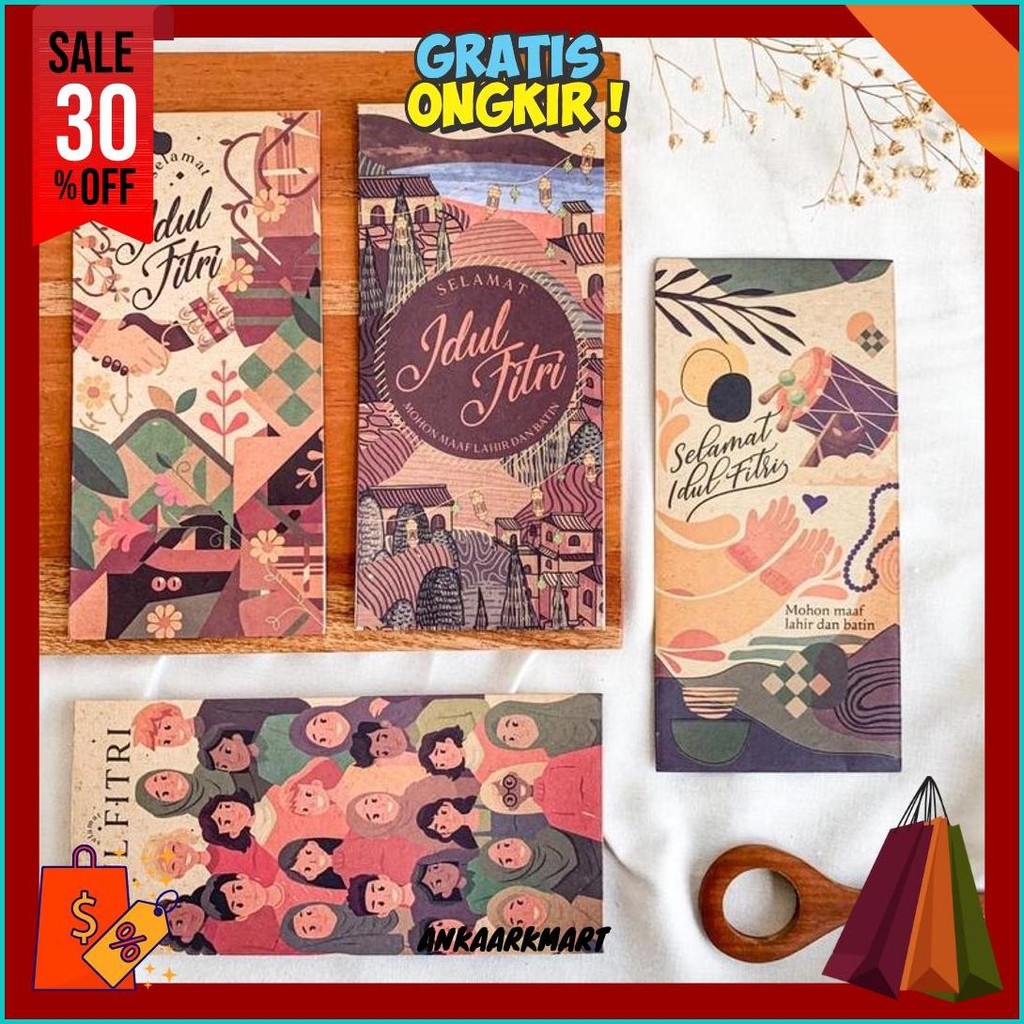 

[Ukuran Uang] 20Pcs Amplop Lebaran Premium / Amplop Idul Fitri Bahan Tebal Cod