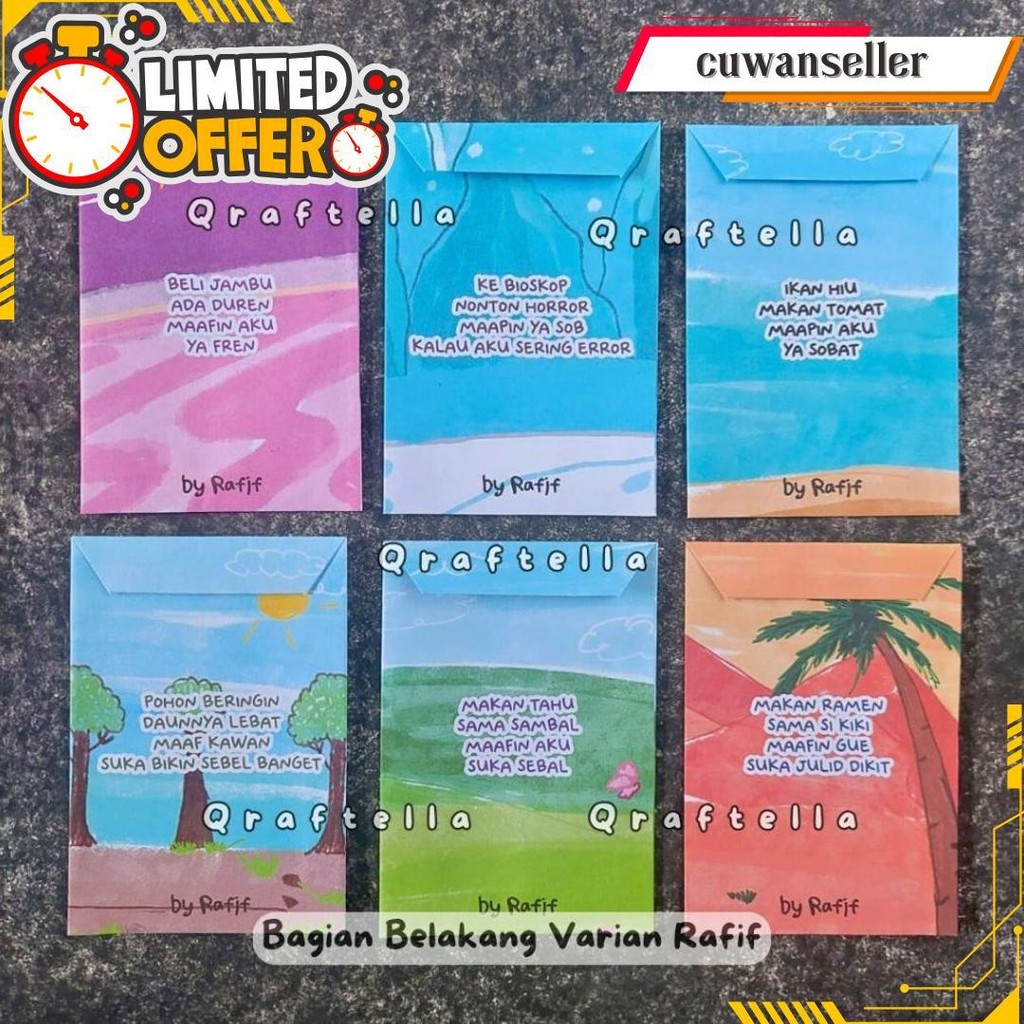 

Amplop Lebaran Idul Fitri 2025 Motif Doodle (Isi 10 Amplop) || Angpau Lebaran Unik Estetik Gratis Ongkir