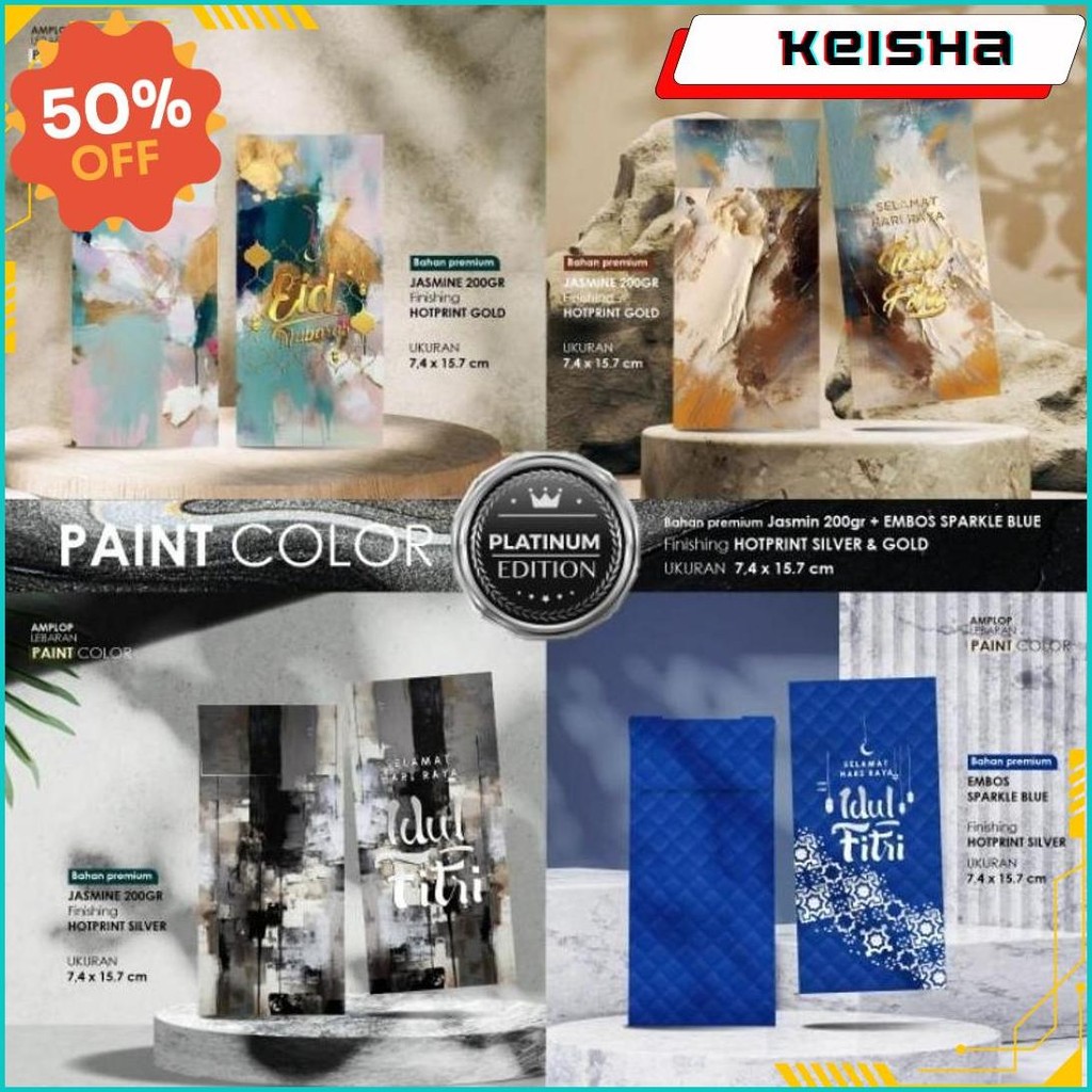 

Amplop Lebaran Platinum Tulisan Timbul Hot Print Isi 8 Lembar Siap Kirim