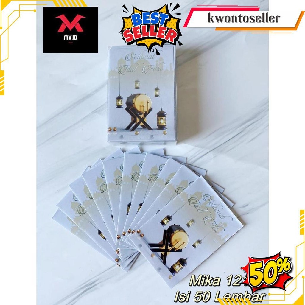 

Mv.Idofficial Ready ! Amplop Lebaran Hari Raya Idul Fitri Isi 50 Pcs / Angpao Eid Mubarak Gift Thr Multifungsi Murah Terlaris