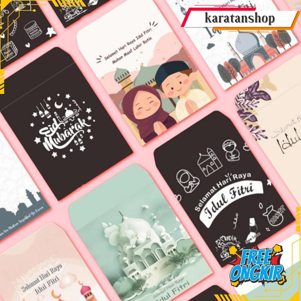

( Isi 10 ) Amplop Lebaran Idul Fitri 1 Pack Isi 10 Lembar / Amplop Lebaran Murah Kecil Cod