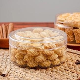 h-4 1 Dus_Toples Mika 400,500 gram Plastik Nastar Kue Nanas Kering Lebaran Murah Isi 12 Bulat Kotak 