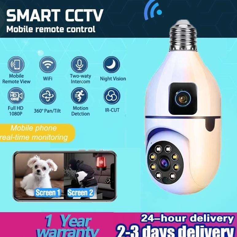 GC27 CCTV V380 Pro Kamera HD 1080P CCTV Wifi CCTV Satu Paket Lengkap  Dual Lens Outdoor Waterproof N