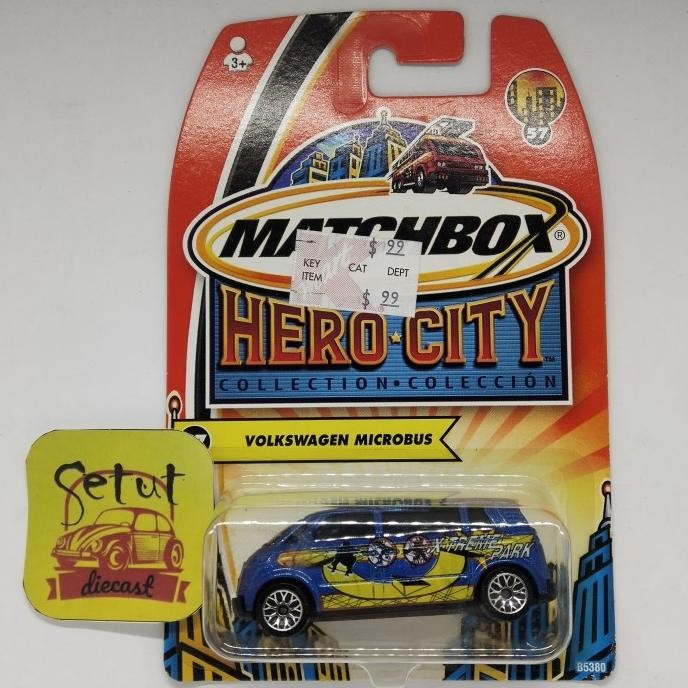 MATCHBOX BUKAN HOTWHEELS VOLKSWAGEN MICROBUS BIRU BLUE
