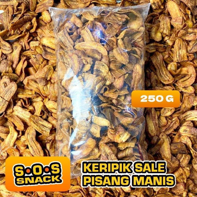 

TERMURAH SOS - 250 Gram Keripik Sale Pisang Manis Termurah Keripik Pisang Sale