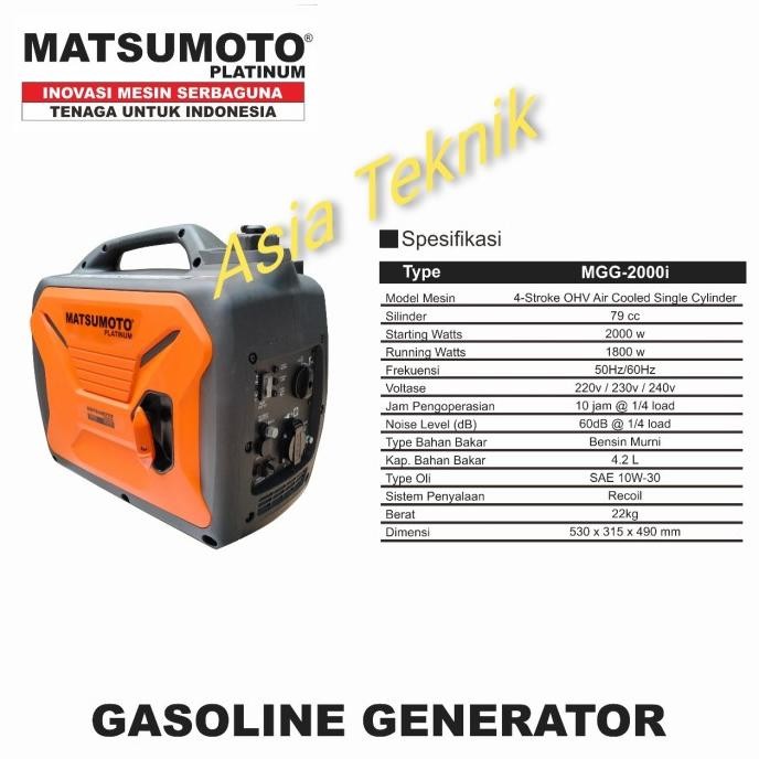 Genset silent inverter 2000 watt MGG2000i super silent