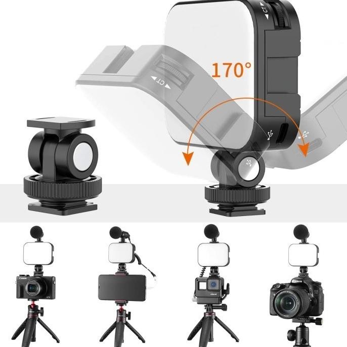ULANZI VIJIM VL100C BI COLOR ADJUSTABLE LED VIDEO LIGHT LAMPU STUDIO