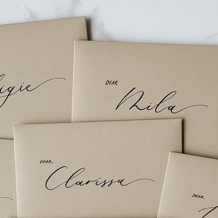 

Custom Handwritten Calligraphy Envelopes/Amplop