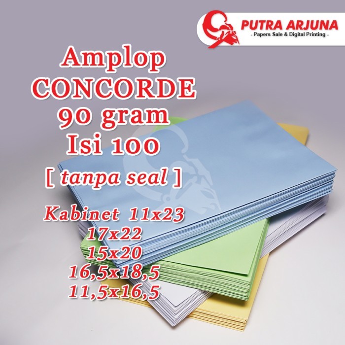 

AMPLOP CONCORDE, 11,5x16,5cm, 90gsm - per pack 100 pcs