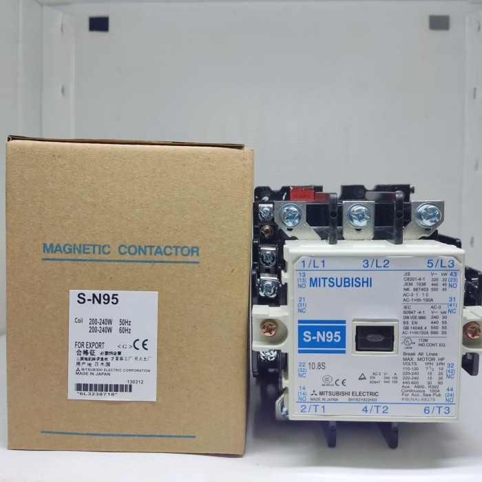 Kontaktor / Contactor Mitsubishi S-N95 SN-95 SN 95 SN95 220v