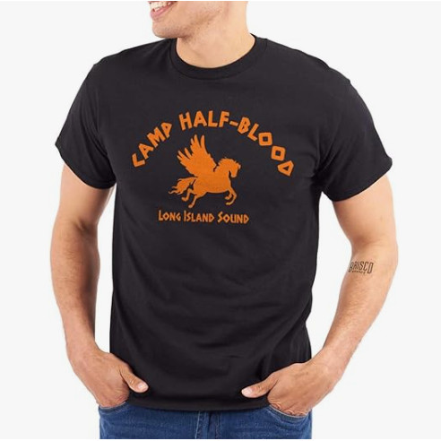 Kaos T-Shirt  Half Blood Greek Mythology Graphic T Sh