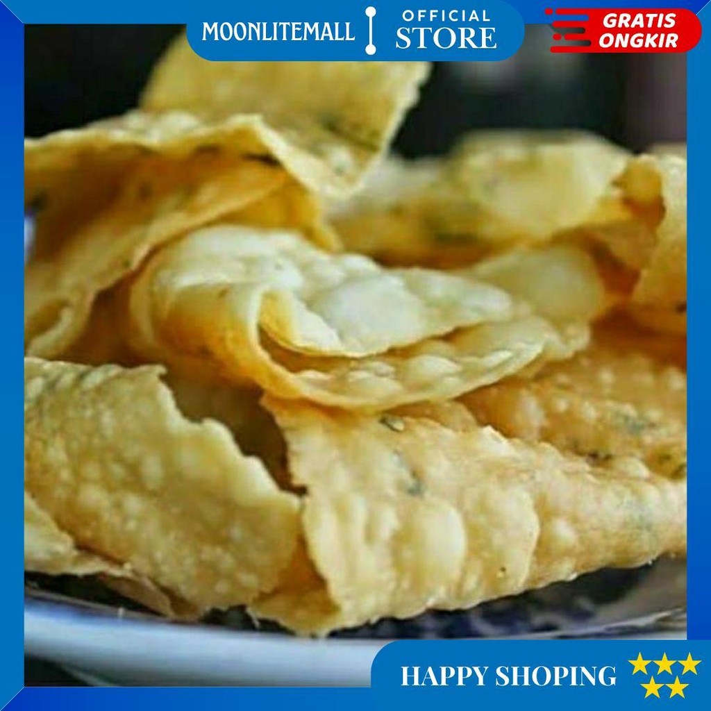 

(Rst)-Snack Keripik Bawang / Pangsit 1Kg D Best Seller