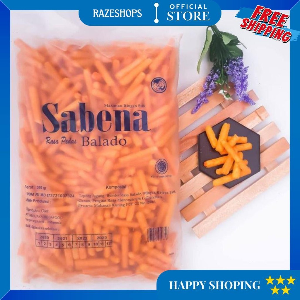 

Sabena Stik 340G / Aneka Rasa Keju Balado Sapi Panggang Jagung Bakar Cemilan Jajanan / Keripik Sabena Stik Balado D Best Seller