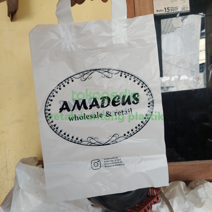 

Plastik Sablon Kantong Belanja Uk 25X35 Hd Pakai Tali