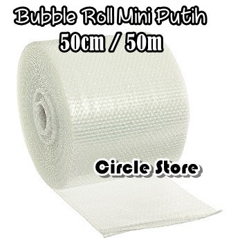 

Bubble Wrap Mini Putih Grade A / Bubble Cutting Roll 50 Cm X 50 M