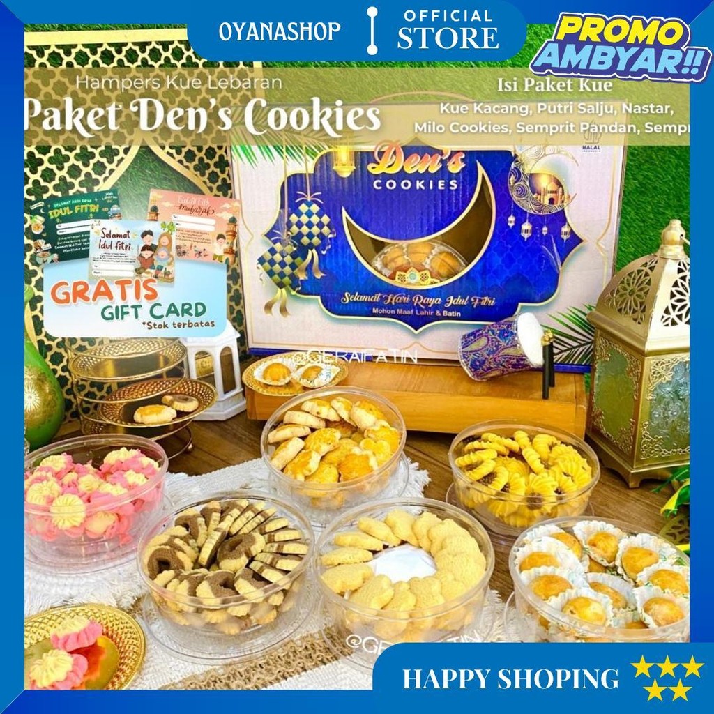 

Paket Kue Lebaran Bellarosa Paket Platinum ( Berat 1Kilo ) / Paket Kue Kering D Promo Puncak