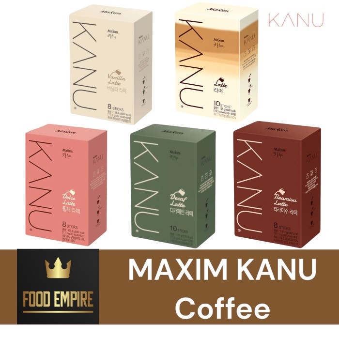 [ Box ] Maxim Kanu Coffee Latte Tiramisu Vanila Dolce Kopi Korea