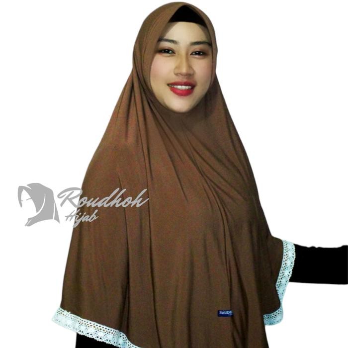 Jilbab Pet Renda Jersey Premium
