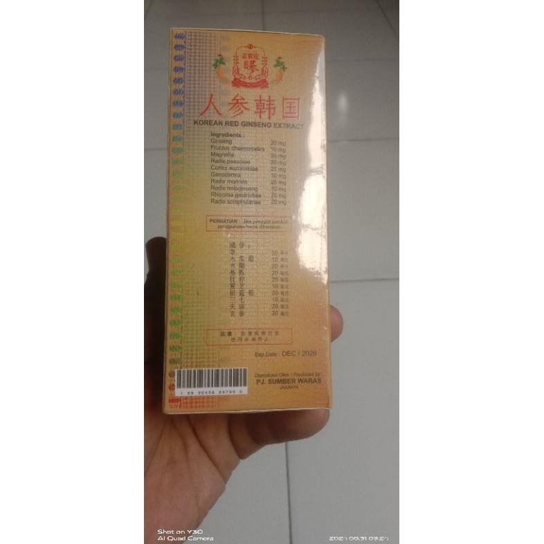 

Terlaris Ginseng Red Korea 20 Sacset
