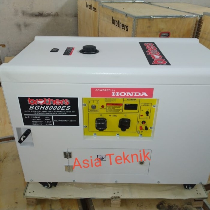 genset silent honda 6000 watt new