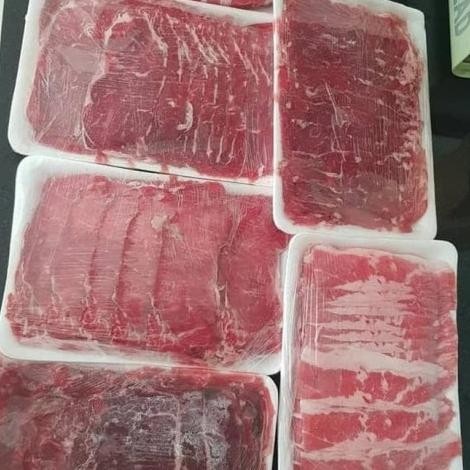 

beef slice non fatty (sirloin lokal) frozen 1 kg alum