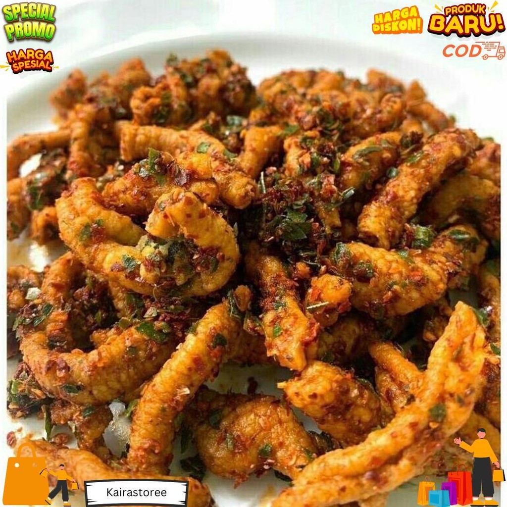 

Keripik Usus Pedas Cikruh / Pedas Bumbu Basah Daun Jeruk / Pedas Daun Jeruk 500 Gr D Termurah