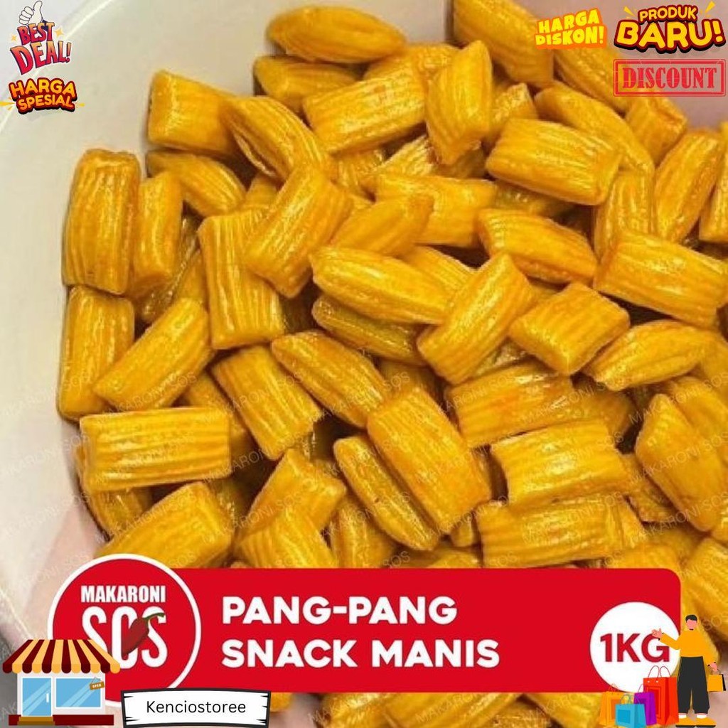 

1Kg Pang Pang Snack Jadul 1 Kilogram Snack Pang Pang Viral Rasa Manis D Promo Puncak