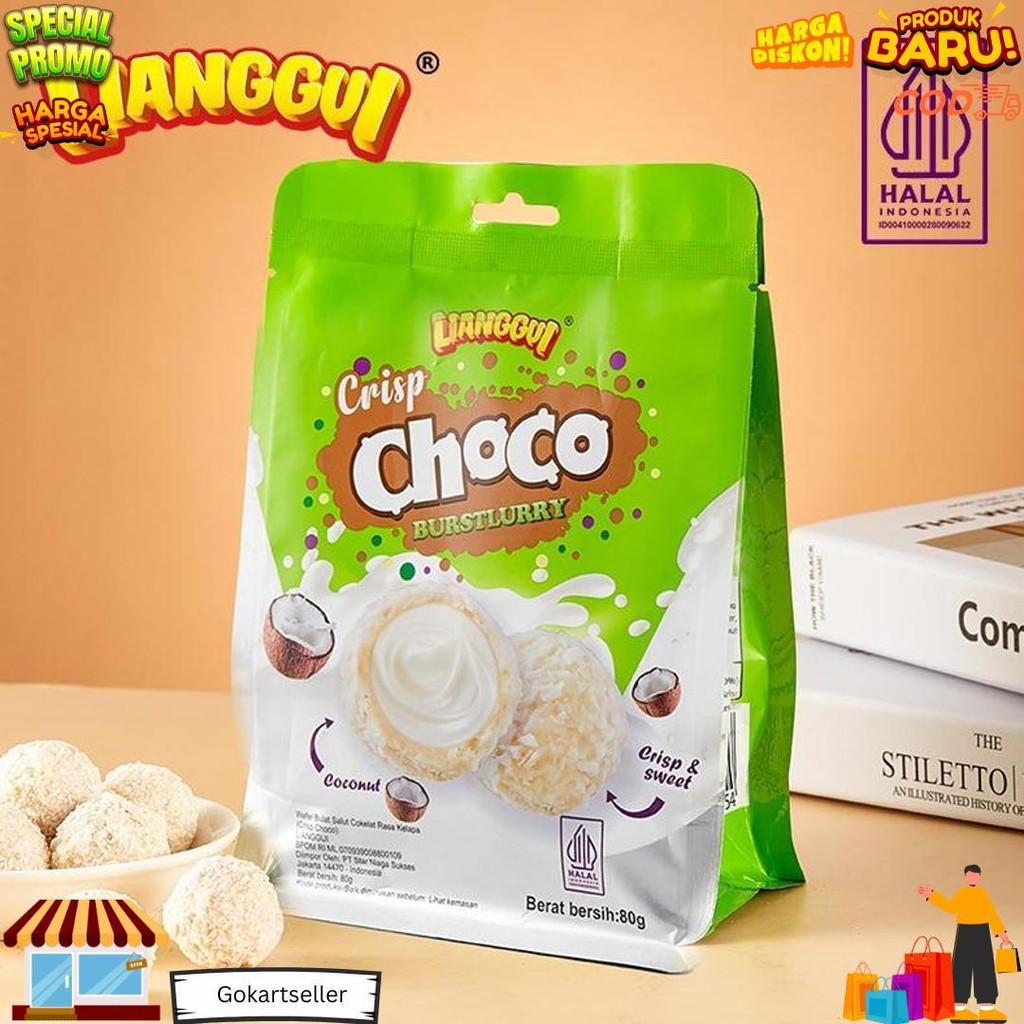 

[Halal] Lianggui Crisp Choco Coconut/ Strawberry/ Choco & Milk Burstlurry Crispy & Sweet Wafer Bulat Salut Chocolate Cones Cones Chocolates Flavour Wafer Roll Ice Cream Ice Cones Wafer Oatmeal Oatmeal Crispy Taste Original & Chocolate FlavourKue Lebaran D