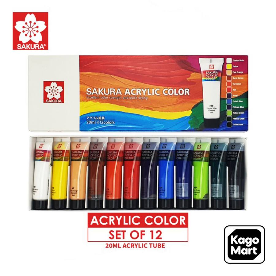 

Sakura Acrylic Color Paint Set Cat Akrilik