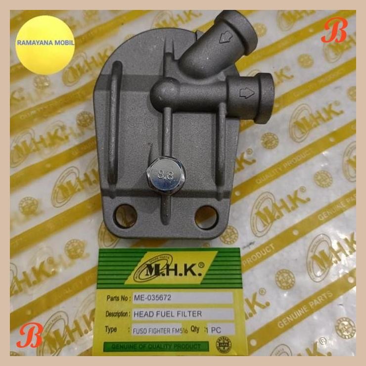 [RNM] KEPALA TUTUP HEAD FUEL FILTER FUSO FIGHTER FM516, FM517, FN517, FN527