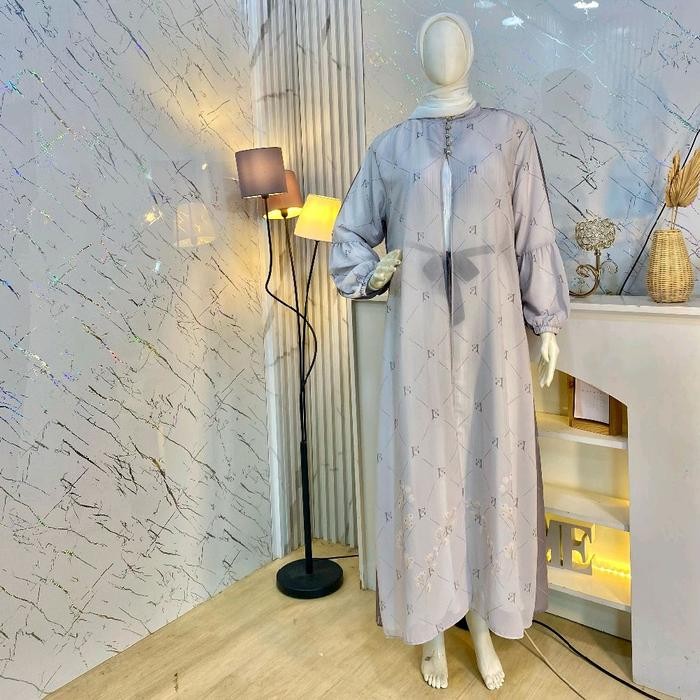 Pastelo Julia Series By Juragan Gamis Motif Cantik Abaya Muslimah Inner Dan Outer Terpisah Ceruty